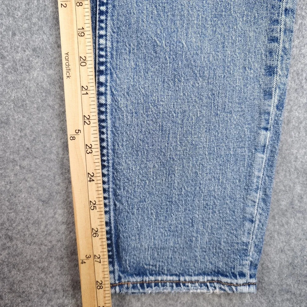 Silver Jeans Women's 26x27 Not Your Boyfriends Jeans (31x28) Blue Distressed‎